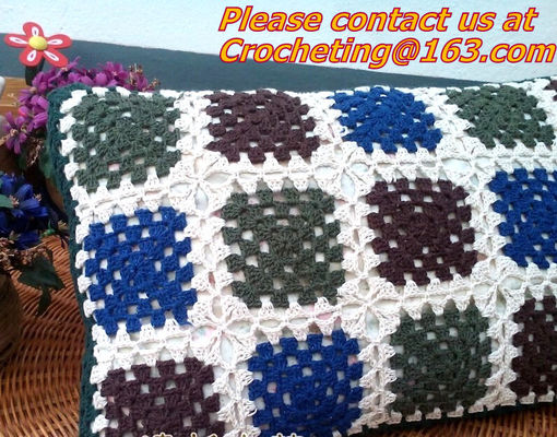 Caisse européenne d'oreiller de couverture de coussin de dentelle de crochet de coton pour le colorfu à la maison de cadeau de mariage de décor