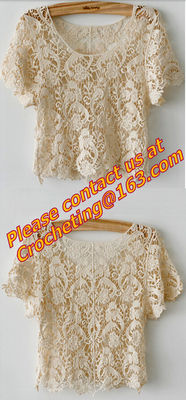 ผู้หญิงเสื้อผ้าฤดูร้อน Hollow ออกเข็มขัดเซ็กซี่ Crover ถักโครเชต์ขึ้นเครื่องแต่งกายชายหาดเสื้อคลุม FEMM