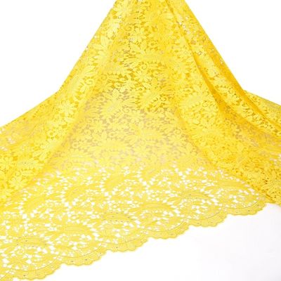 F50264 disesuaikan 51-52 &quot;polyester dress making kain guipure bordir renda Dijual