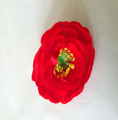 Buatan Faux Silk Nyata Sentuh Diameter 10cm Tea Rose Flower Kepala