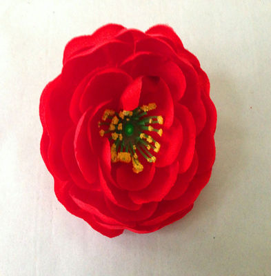 Buatan Faux Silk Nyata Sentuh Diameter 10cm Tea Rose Flower Kepala