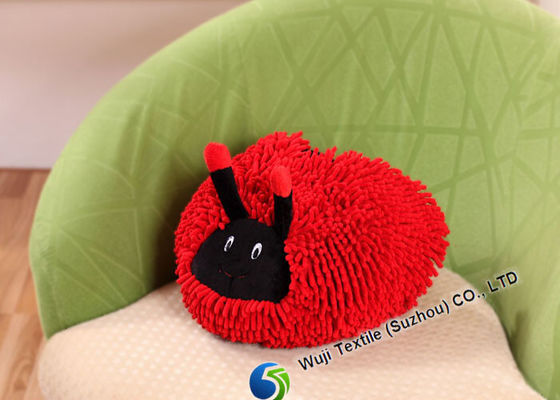 प्यारा कार्टून सेनील Microfiber तकिया, आराम के लिए लाल गुलाबी सोफे तकिया