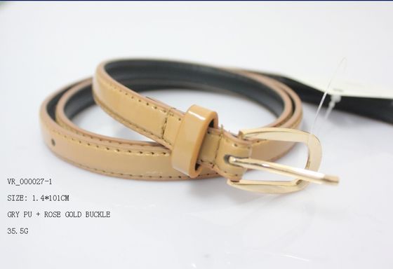 Оденьте поясы PU для ширины 1.3cm до 1.5cm женщин, OEM и ODM для брюк и штанов