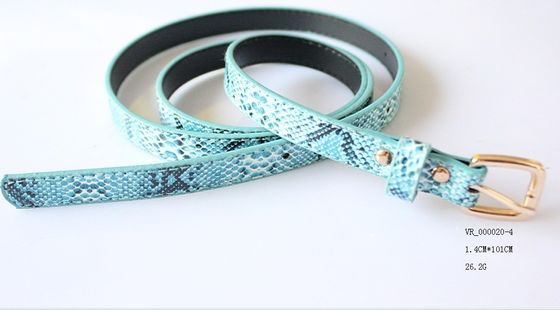 поясы PU ткани способа 1.4cm для женщин с золотом и розовым золотом buckle