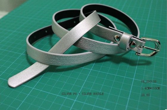 Toka gümüş kemer kaplama moda stil Kadın bez için Renkli PU Kayışlar,