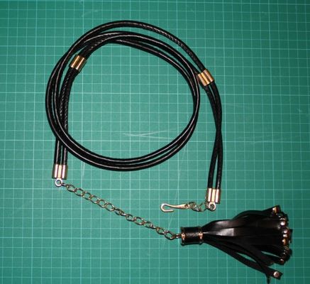 Black Tassels PU waist chain , 1.5cm cloth belts for women metal and PU