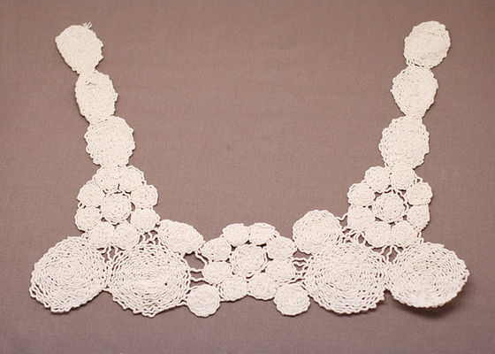 Frauen Stickerei Baumwollfaden Crochet Lace Kragen für Kleider