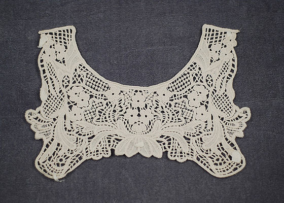kwiatowy wzór 100% bawełna crochet koronki kołnierz na strój (NL-355)