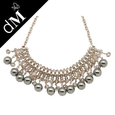 Fashion succinct beaded handcrafted necklaces  from double.m fashion co. limited (JNL0129)