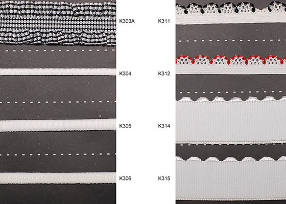 Women Trouser Skirt White Woven Wired  Elastic Lace Ribbon