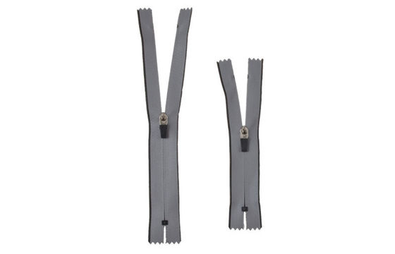 #10 waterproof o zíper reflexivo para o casaco de cabedal, cabeça rachada automaticamente