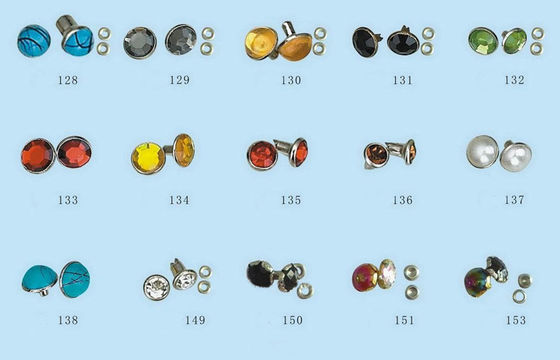 دکمه های سفارشی ضربه محکم و ناگهانی Nailhead گل میخ