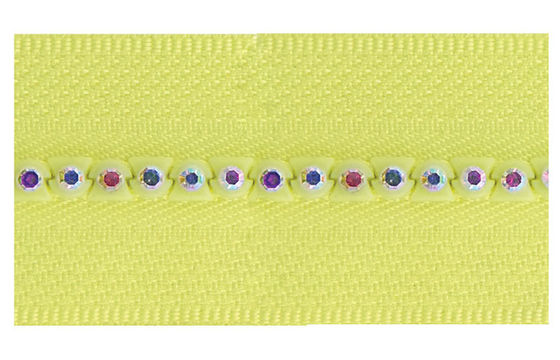 चमक सजावटी डायमंड के साथ जिपर स्फटिक स्लाइडर रंगीन # 5