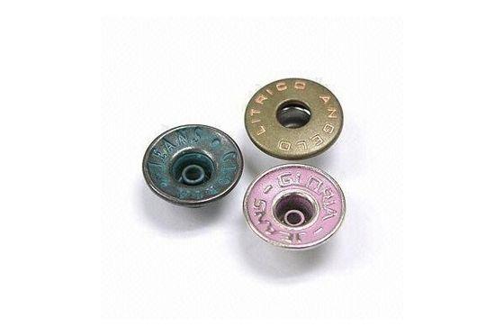 Kristal, Kuningan Kustom Snap Tombol berlian imitasi Nailhead Stud Untuk Busana / Sepatu