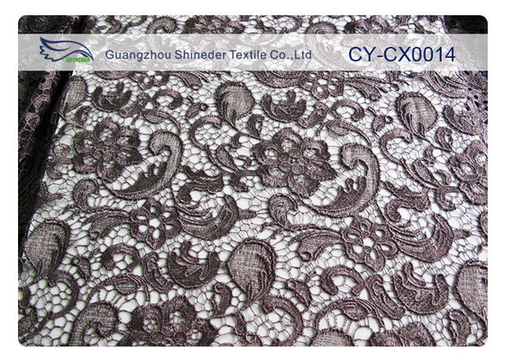 Goede Ontwerp Geborduurde Nylon Kant Katoenen Stof voor Overhemd, Zak CY-CX0014