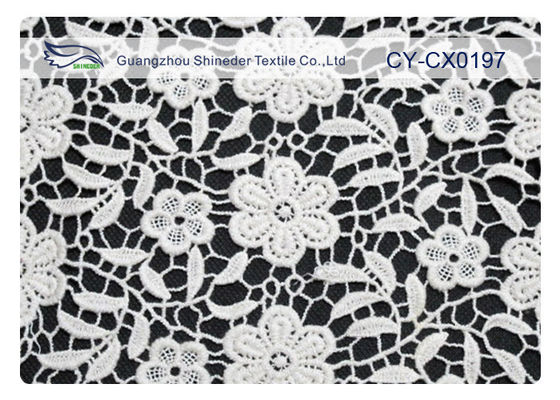 Eco-Содружественная вышитая ткань шнурка для платья венчания CY-CX0197