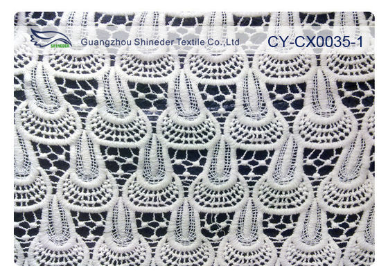 OEM / ODM bersulam Lace Fabric untuk Bedding &amp; Home Textile CY-CX0035-1