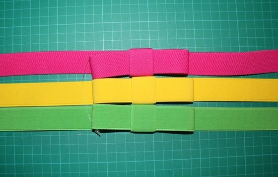 Catena della vita dell'unità di elaborazione con le cinghie del panno delle nappe per le donne nel verde rosa giallo, larghezza di 3cm - di 2cm
