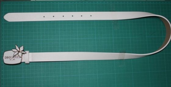 Ceintures spéciales de tissu de boucle pour des femmes, ceinture d'unité centrale de blanc de 3.5cm