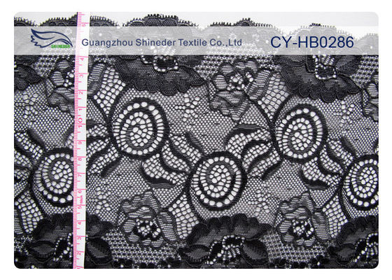 İç OEM CY-HB0286 için Konfor Tasarım Jakarlı Elastik Dantel Kumaş