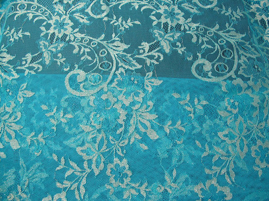 ผ้าไนลอนสีเขียวผ้ายืดถักนิตติ้งสำหรับเสื้อผ้า