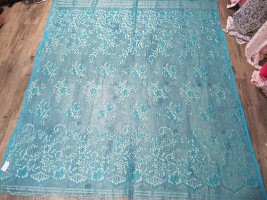 ผ้าไนลอนสีเขียวผ้ายืดถักนิตติ้งสำหรับเสื้อผ้า