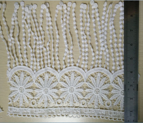 Ajuste negro de la franja suave/blanco decorativo del cordón con la leche polivinílica