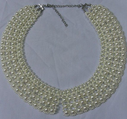 Handmade vòng ngọc trai hạt cổ áo, Sweet Style với chuỗi và tôm hùm clip