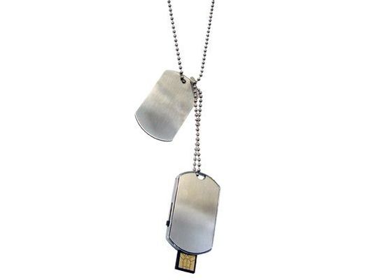 Cá nhân chuỗi kim loại ổ đĩa trang trí đèn flash in Shiny Dog