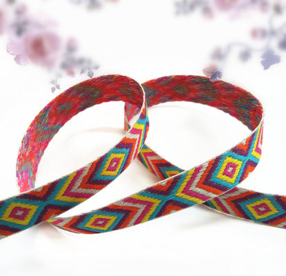 Faixas elásticas tecidas jacquard da tela do webbing de China