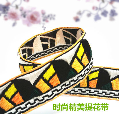 Faixas elásticas tecidas jacquard da tela do webbing de China