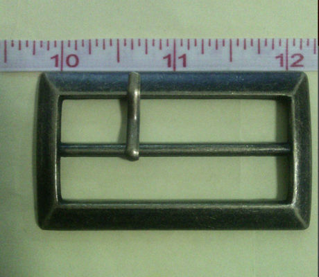 কলাই Gunmetal স্কয়ার কাপড় বেল্ট বক্ল, জিন্স ব্যাগ দস্তা সামরিক ফিতে