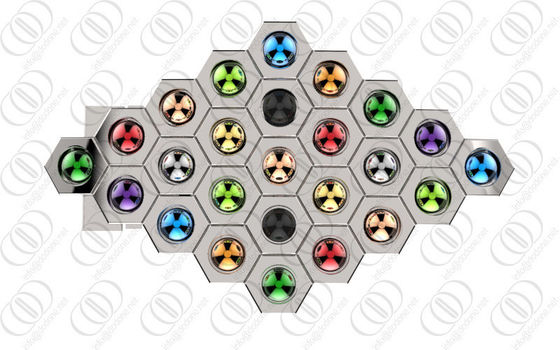 เปลี่ยนสไตล์สแตนเลสหัวเข็มขัดกับ Multi สีเน้น