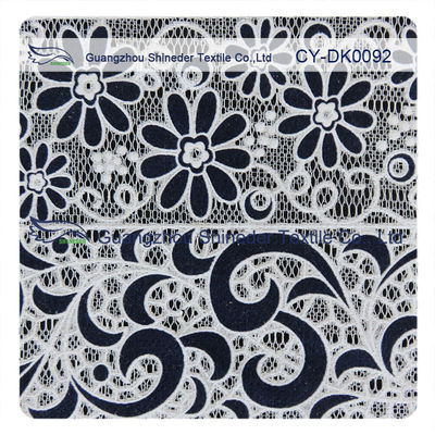 Il poliestere del cotone brucia l'abitudine del tessuto del pizzo stampato per l'indumento dei bambini