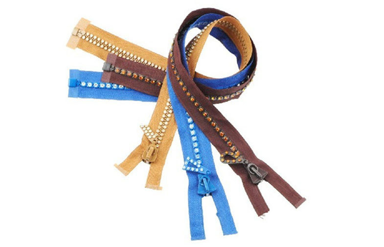 Màu đơn Chia kim cương dây kéo Đối với đồ lót, Nylon Coil Zipper