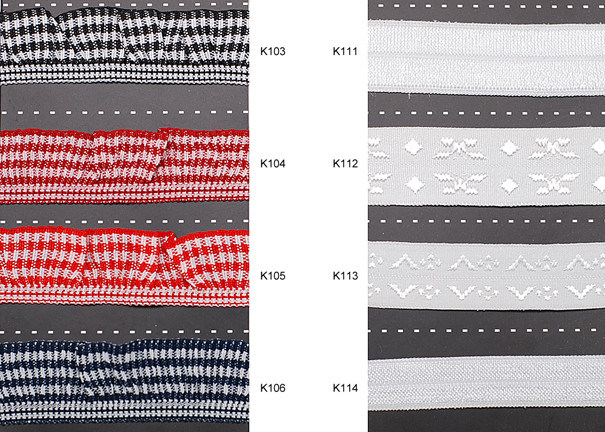 তুলা আমদানি মুদ্রিত বোনা রঙীন ইলাস্টিক রিবন পোশাক ব্যান্ড