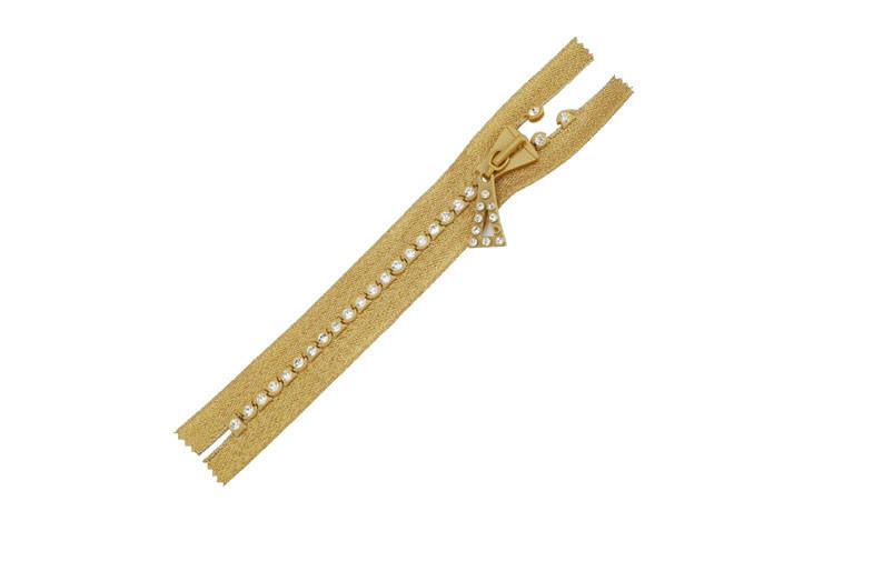 環境に優しい 10# は下着、ブラのための単一の割れ目のダイヤモンドのジッパーを着色しました