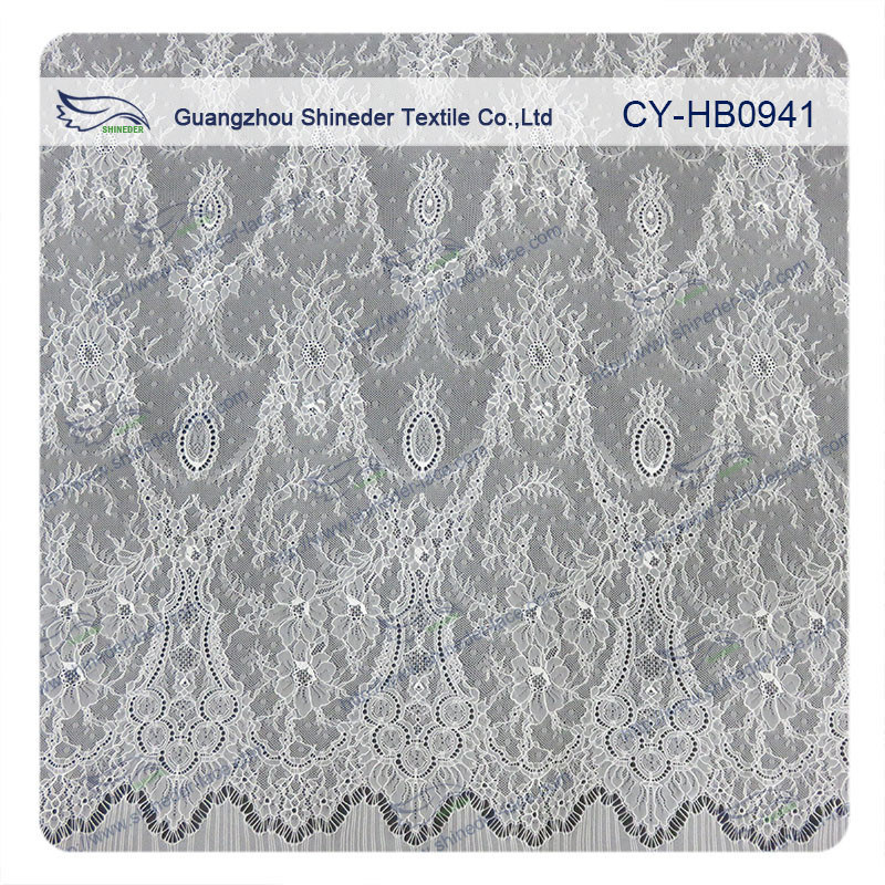 Antique trang trí lông mi ren Trim vải với sò điệp, hoa Lace Trim