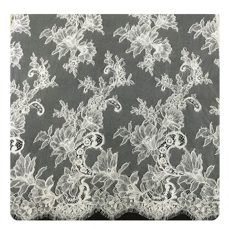 Ngà lông mi Chantilly Lace Trim, Bridal kem dây vải ren